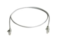 Telegärtner 100008396 Rj45 Nätverkskabel, Patchkabel Cat 5E U/Utp 1,50 M Grå Flamskyddad, Halogenfri 1 St