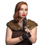 Boland 03163 - Gants noirs pour costumes, gants en dentelle, accessoires pour costumes de carnaval, costume de charleston des années 20