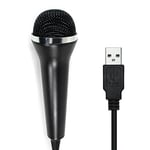 CHILDMORY Microphone USB câblé pour PS2, PS3, WII, XBOX360 et PC