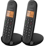 Téléphone fixe sans fil Logicom Dect Duo Iloa 255T avec répondeur Noir