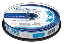 MediaRange BD-R 50GB Printable MR509 Single Side, Double Layer, color white