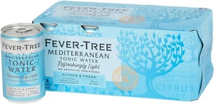 Fever-Tree Refreshingly Light Mediterranean Tonic Water 8 x 150ml Pack of 3 T..