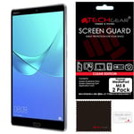 TECHGEAR [Pack of 2] Screen Protectors for Huawei MediaPad M5 8 (8.4" Screen) - Ultra Clear Screen Protector Guard Covers with Screen Cleaning Cloth & Application Card - for Mediapad M5 8