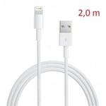 Câble Lightning 2m charge et synchro rapide (2.4 A) OEM 100% apparence & structure interne chargeur Apple pour iPhone 5 6 7 &