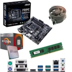 Components4All AMD Ryzen 5 2400G 3.6Ghz (Turbo 3.9Ghz) Quad Core Eight Thread CPU, ASUS Prime B350M-A Motherboard & 4GB 2133Mhz Crucial DDR4 RAM Pre-Built Bundle