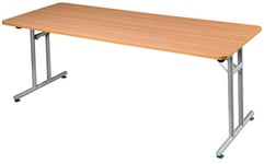 Klapbord ahorn 160x80 cm, alu stel