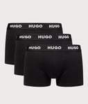 HUGO Hugo Boss Cotton Stretch Logo Waistband Boxer Trunks (3 Pack) - Large