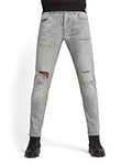G-STAR RAW Men's 3301 Slim Fit Jeans, Grey (vintage ripped oreon grey 51001-C293-C297), 31W / 34L