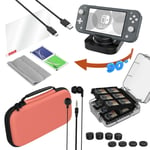 Nintendo Switch 15-Piece Deluxe Accessory Pack - Coral - Switch Lite Only