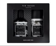 Ted Baker GRAPHITE BLACK Bath & Body Duo Wash & Spray Mens Xmas Gift Set 2023