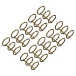 10Pcs 3 Circle Binder Rings 0.79" Metal Book Rings Loose Leaf Ring Bronze