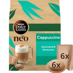 Café Dosettes Compatibles Dolce Gusto Neo Cappuccino Nescafe Dolce Gusto Neo - La Boîte De 6 Dosettes Et De 6 Sachets