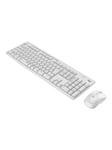 Logitech MK295 Silent - keyboard and mouse set - Hungarian - off white - Tastatur & Mus set - Ungerska - Vit