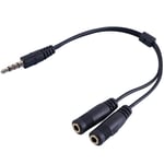 3.5mm TRRS 4 Pole Male Jack Plug Adapter Microphone/Headphone Splitter for Smartphone, Tablet & MacBook