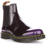 Dr Martens Vegan 2976 Chelsea Oxford Lace Up Ankle Boots Black Purple UK 3 - 12
