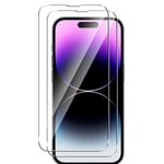 2-Pack - iPhone 14 Plus / 13 Pro Max Härdat Glas Skärmskydd