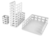 Clas Ohlson Kontorskit tidskriftsamlare, pennkopp och brevkorg