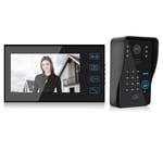 7in Wired Video Doorbell Password Card Remote Control Night Doorphone BST