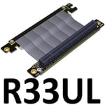 23cm R33UL Câble d'extension de carte graphique PCI-E x16 3.0, stable, pleine vitesse, compatible avec châssis ITX A4, simple inversion Nipseyteko