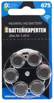 Hörapparatsbatteri A675 (Rayovac) 6st/karta