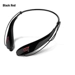 LKJH 4D Stereo Bluetooth Headset Neckband Wireless Earphones V4.2 Sport Headphone 15Hrs Playtime Handfree HD MIC (Color : Black Red)