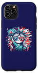Coque pour iPhone 11 Pro Statue of Liberty Cute NYC New York City Manhattan Kawaii