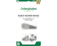 Kniv GRIMSHOLM GREEN för Bosch Indego/Honda Miimo 9st