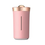 CJJ-DZ Portable Mini 420ML Ultrasonic Sterilize Air Humidifier Aroma Essential USB Mist With LED Night Lamp For Home Car Air Humidifier Diffuser,humidifiers for bedroom (Color : Pink)