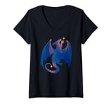 Womens Dragon and star V-Neck T-Shirt