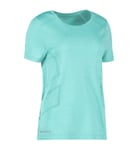 Geyser sømløs T-skjorte for kvinner, G11020, mintmelert, størrelse S
