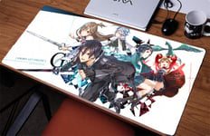 Sword Art Online Mouse Pad Rectangle Non-Slip Rubber Electronic Sports Oversized Large Mousepad Gaming Dedicated,for Laptop Computer & PC 11.8X31.5 Inch-900x300mm