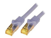 M-Cab - Patch-Kabel - Rj-45 (Hane) Till Rj-45 (Hane) - 20 M - Sftp, Pimf - Cat 7 - Halogenfri, Formpressad, Hakfri - Grå