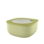 Guzzini - Kitchen Active Design, STORE&MORE BIO, Shallow Airtight Fridge/Freezer/Microwave Containers (L) - Avocado Green, 19,5 x 19,5 x h9,3 cm | 1900 cc - 170721253