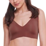 Sloggi BH Zero Feel 2 0 Soft Bra Mörkbrun XL+ Dam