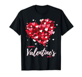 Red Heart With Hearts Happy Valentine's Day For Women T-Shirt