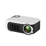 ZZJ Mini Portable Projector, 800 Lumen Supports 1080P LCD 50000 Hours Lamp Life Home Theater Video Projector,White