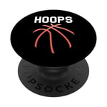Hoops Basketball Joueurs Entraîneurs Fans Bball Funny Basketball PopSockets PopGrip Interchangeable