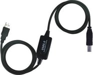 Premiumcord Usb 2.0-Repeater Och A/M-B/M-Kabel 15M