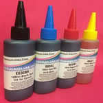 Refillable Cartridges 4x100ml Ink Syringes for Epson Workforce WF 2630WF 2630 WF
