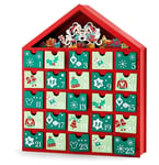 Wooden Christmas Advent Calendar Kids Adults Mickey Mouse Home Décor Ornament