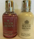 Molton Brown Pink Pepperpod Body Wash & Body Lotion UNISEX 50 ml NEW