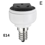 E27 Lamp Light Socket Holder Screw Bulb Convert To Us Female Eu E E14 3 Hole