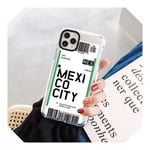 City Label Barcode Simple Letter Phone Case For iPhone X XS 11 Pro Max XR 6S 6 7 8 Plus New SE 2020 SE2 Silicon Clear Shockproof-Kbb-kddmexi-For iPhone New SE 2
