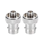 ASHATA SMA To BNC Connectors,2 Pcs SMA Female To BNC Female Convert Adapter Connector, SMA to BNC Adapter with Stable Adaptation For Radio Frequency Applications,Antennas,Wireless LAN Devices