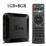 Boîtier Smart TV X96Q,Android 10.0,Allwinner H313,Façade Core,2.4G WiFi,HDR10,4K,3D,H. 265,2 Go RAM,16 Go,Décodeur Dean - Type 1g 8g