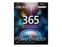 Powerdirector 365 - Boxpaket (1 År) - 1 Pc - Dvd (Dvd-Box) - Win - Tyska