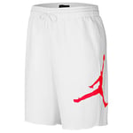 Nike M J Jumpman Logo FLC Short Sport Homme, White/(Infrared 23), FR : XS (Taille Fabricant : XS)