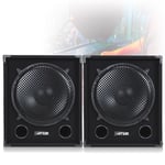 2400W MAX15SUB 15" Inch Subwoofer Sub Bass Speakers DJ Disco PA Karaoke Party