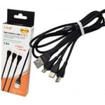 Trade Shop - 3-in-1 Micro Usb + 2 Type-c Type C Linq Tpc-9718 Data Charging Usb Cable