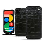 Housse cuir Google Pixel 5 - Rabat vertical - Noir - Cuirs spéciaux - Neuf